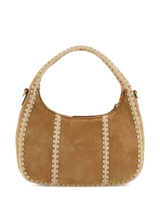 Wander suede braided shoulder bag<BR/><BR/> 5BC125 V OWR 2IBGF0401 MIU MIU 