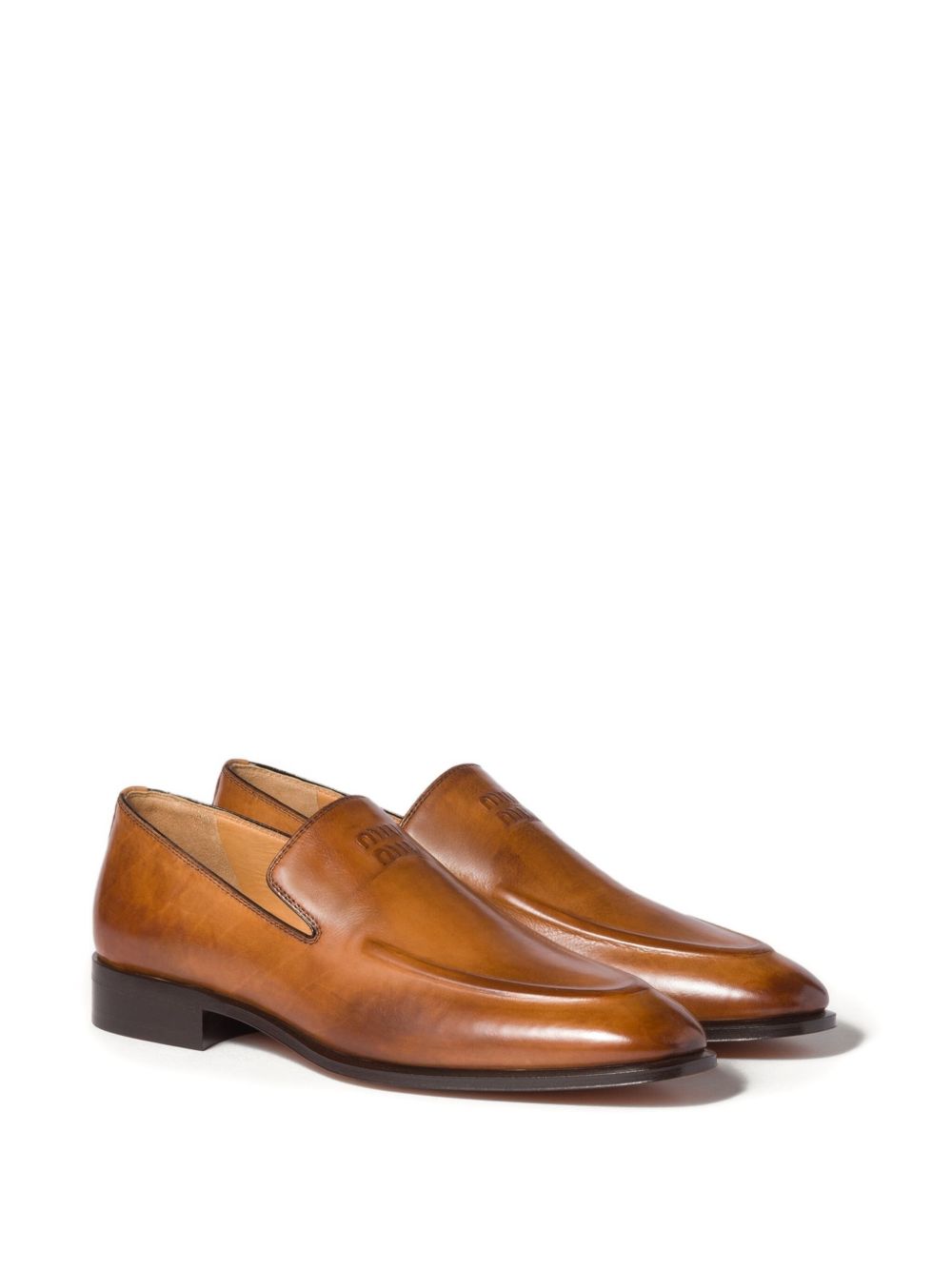 embossed-logo loafers 5D545E F A020 537F0046 MIU MIU 