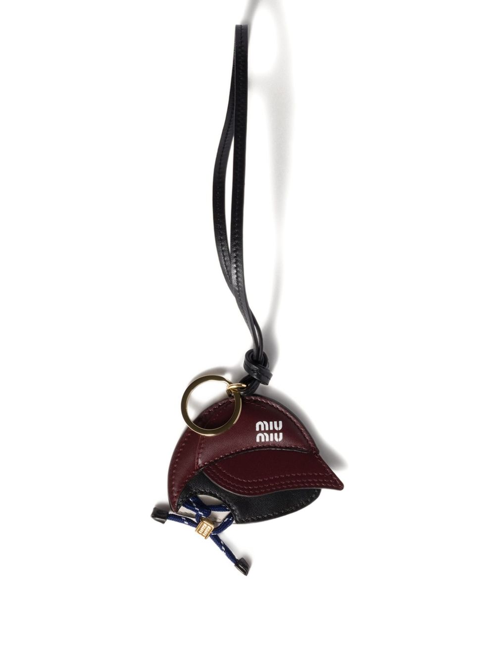 Leather Keychain Trick<BR/> 5TL569 2ID8F0007 MIU MIU 