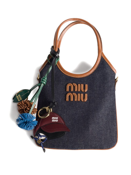 Leather Keychain Trick<BR/> 5TL569 2ID8F0007 MIU MIU 