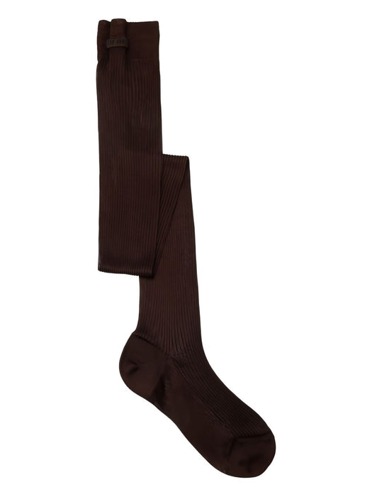 ribbed logo socks MCZ522 S OOO 177GF0324 MIU MIU 