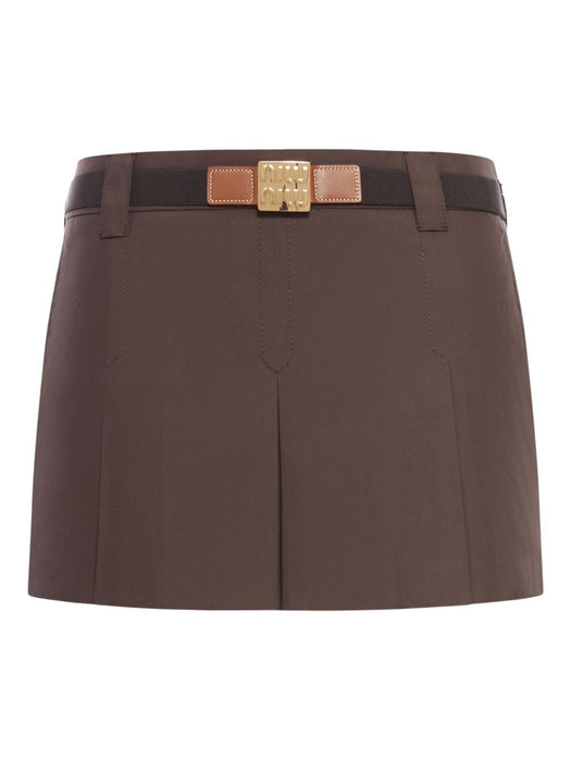 cotton mini skirt MG2485 S OOO 12NSF0324 MIU MIU 