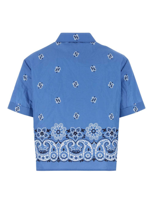 paisley-print poplin shirt MK1951 S OOO 17XXF061M MIU MIU 