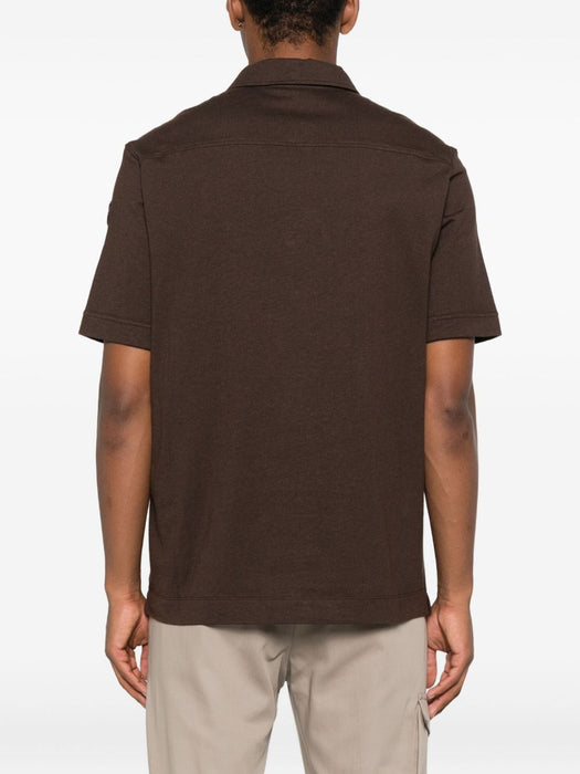 logo-patch polo shirt<BR/><BR/> K20918A00008 89B4P259 MONCLER 