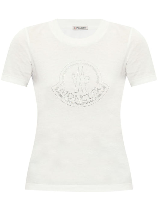 logo-print cotton T-shirt K20938C00013 89AB2033 MONCLER 