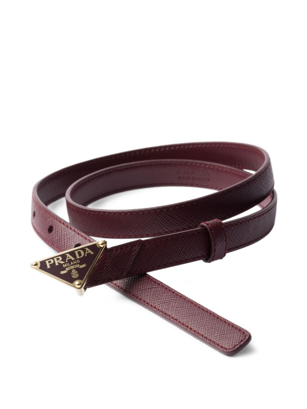 Saffiano-leather belt<BR/><BR/> 1CC621 053F0007 PRADA 