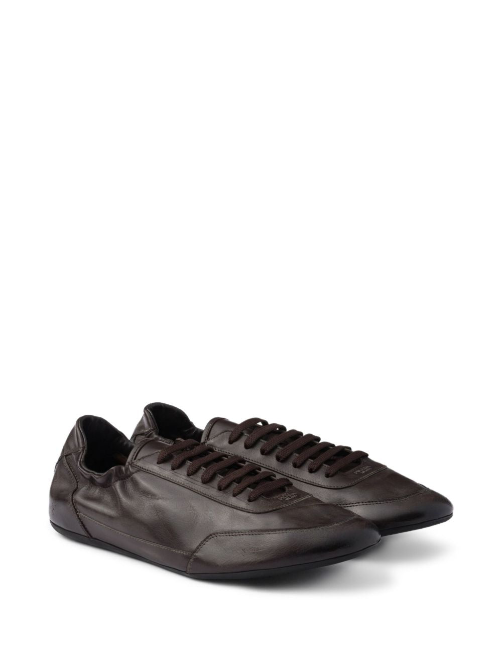 Collapse leather lace-up sneakers 2EG479 F G001 7V6F0003 PRADA 