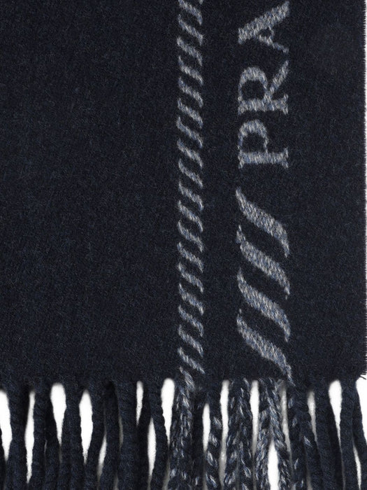 fringed wool scarf 2FS114 2HJ5F0008 PRADA 