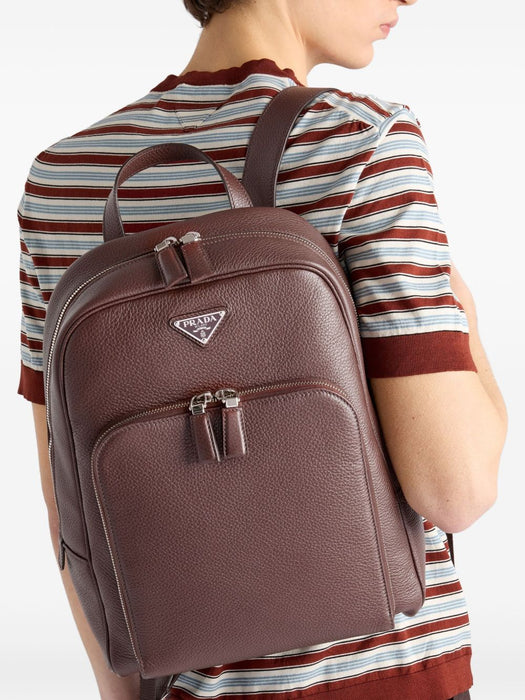 structured leather backpack 2VZ102 V DOO 2BBEF0038 PRADA 