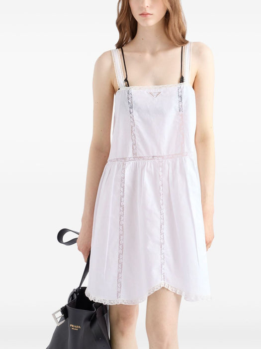 logo-embroidered mini dress P3P94R S OOO 160VF0009 PRADA 