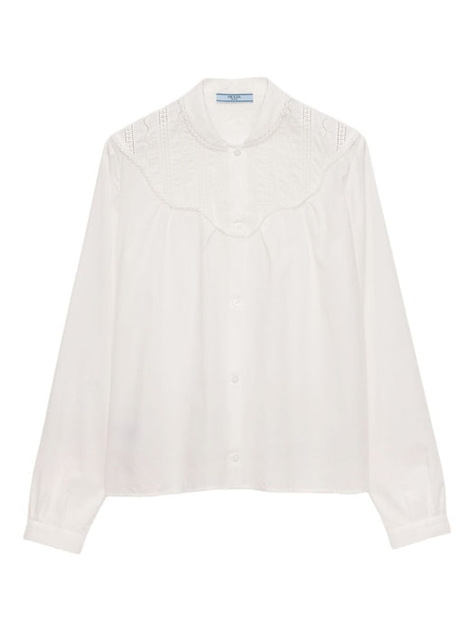 band-collar batiste shirt P458IR S OOO 17GLF0009 PRADA 