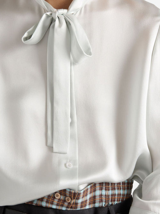 pussy-bow silk shirt P468I S OOO 16MVF064W PRADA 
