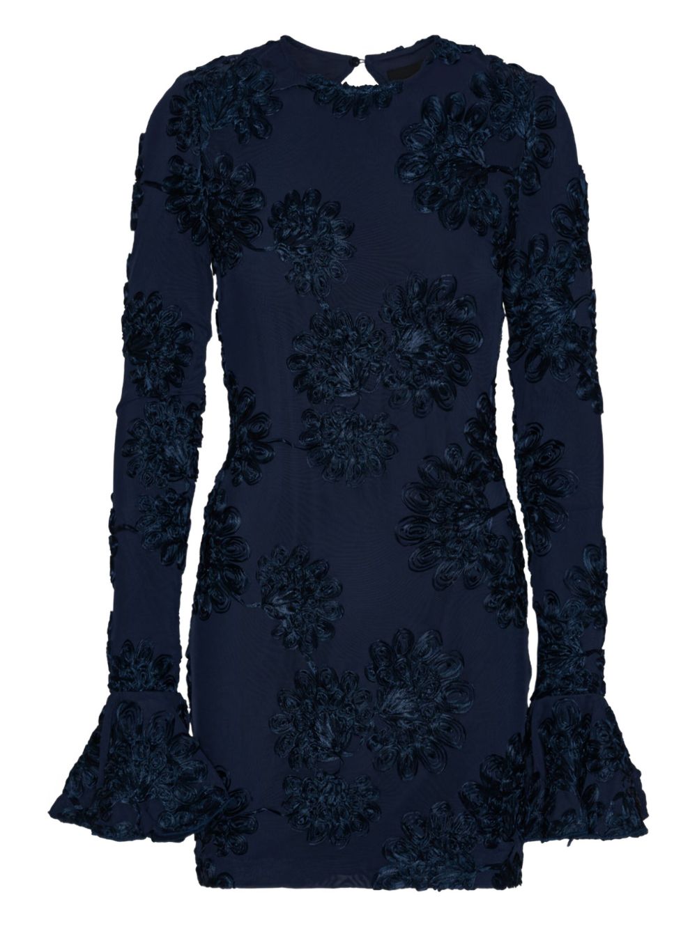3D floral mesh mini dress 114218340 340 ROTATE 
