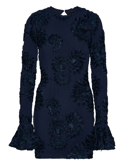 3D floral mesh mini dress 114218340 340 ROTATE 