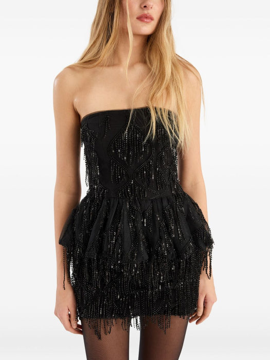 sequin-embellished peplum top<BR/><BR/><BR/><BR/><BR/><BR/><BR/><BR/> 114621100 100 ROTATE 