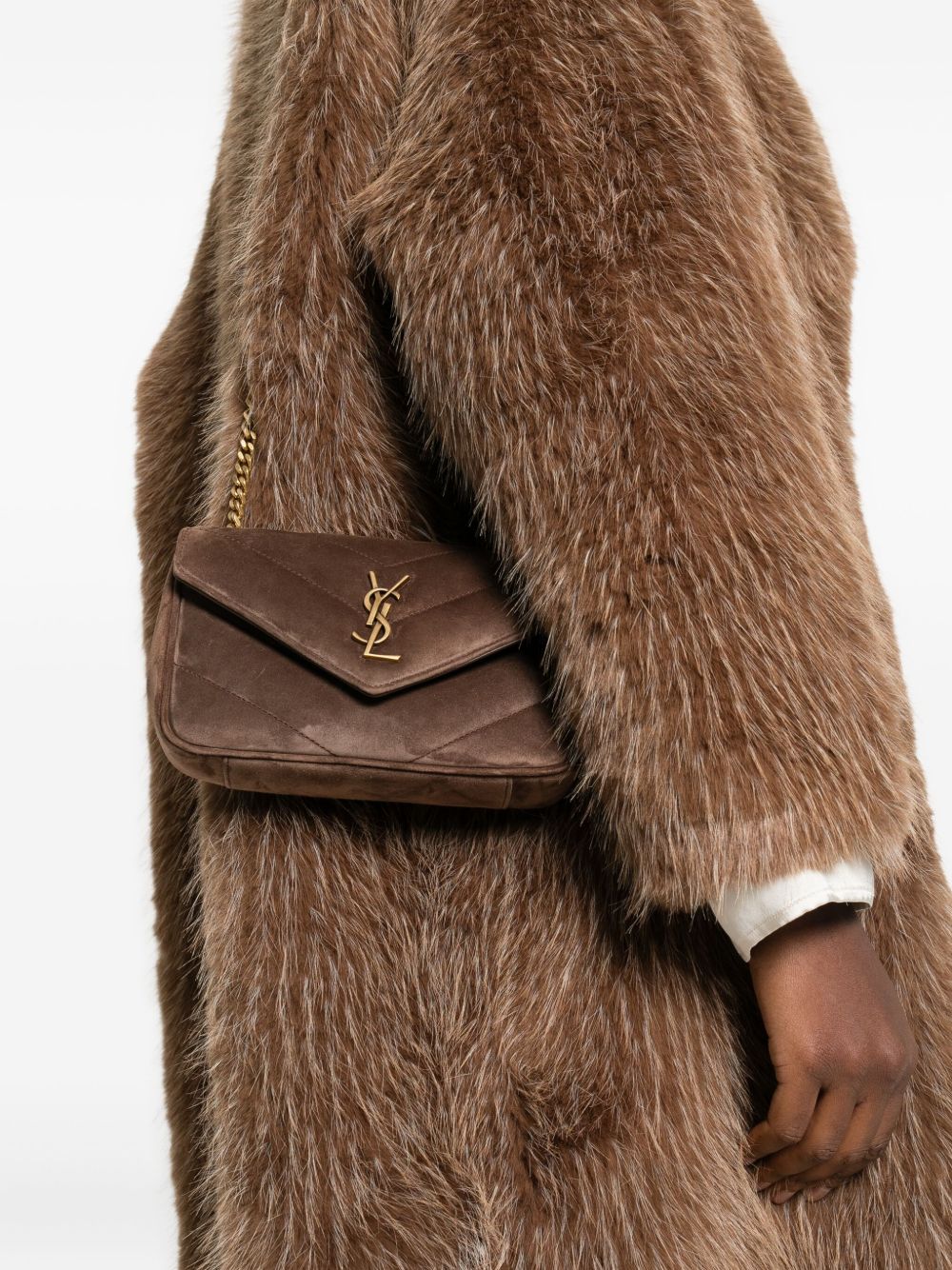 mini Loulou logo-patch cross body bag 821749 1U8272358 SAINT LAURENT 