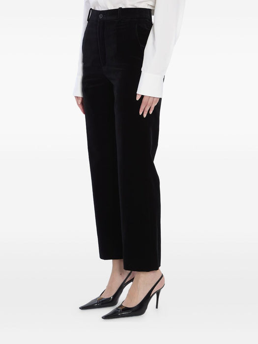 velvet trousers<BR/><BR/><BR/><BR/><BR/><BR/><BR/><BR/><BR/><BR/><BR/> 825007 Y580T1000 SAINT LAURENT 