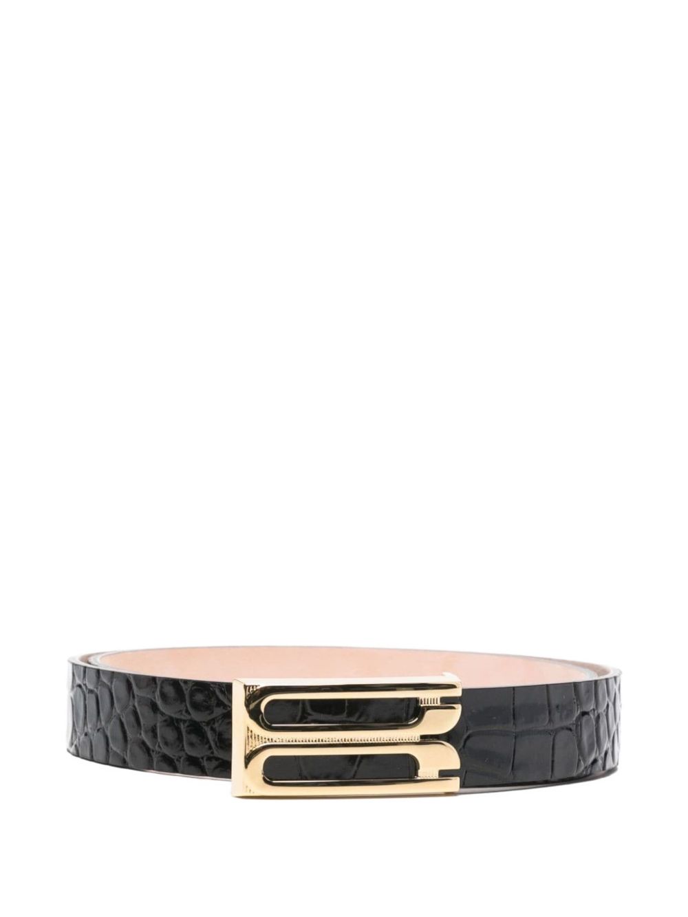 embossed-crocodile leather belt 1324ABL005786A 1 VICTORIA BECKHAM 