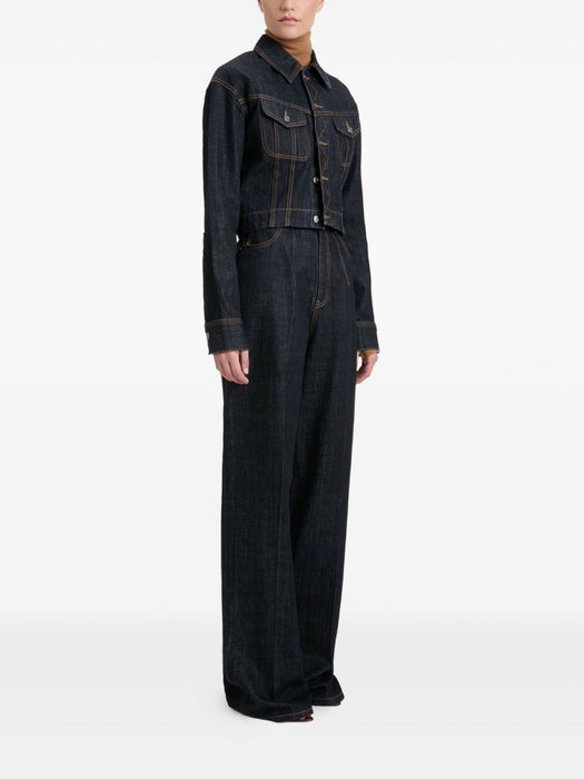 button-fastening denim jacket 1325DJK006577A 8221 VICTORIA BECKHAM 