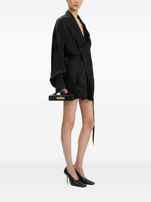 wrap-design mini dress<BR/><BR/> 1425WDR007032A 1 VICTORIA BECKHAM 