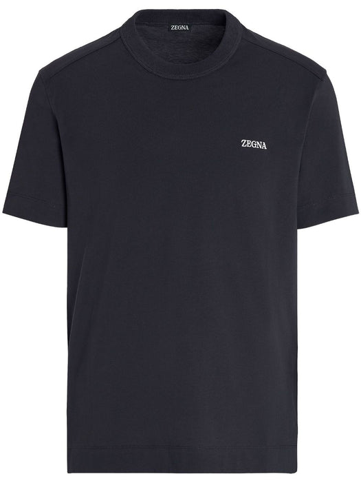 logo-embroidered cotton T-shirt E7360A5 B760B09 ZEGNA 
