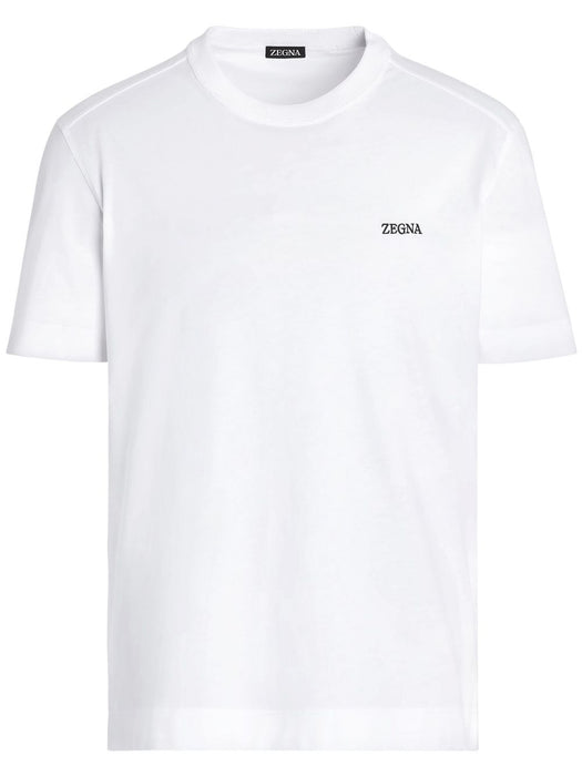 logo-embroidered cotton T-shirt E7360A5 B760N00 ZEGNA 