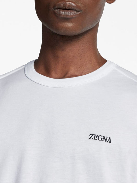 logo-embroidered cotton T-shirt E7360A5 B760N00 ZEGNA 