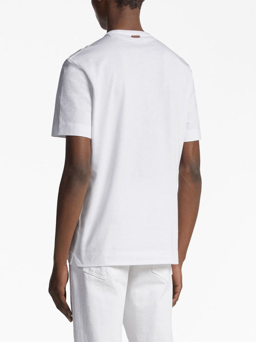 logo-embroidered cotton T-shirt E7360A5 B760N00 ZEGNA 