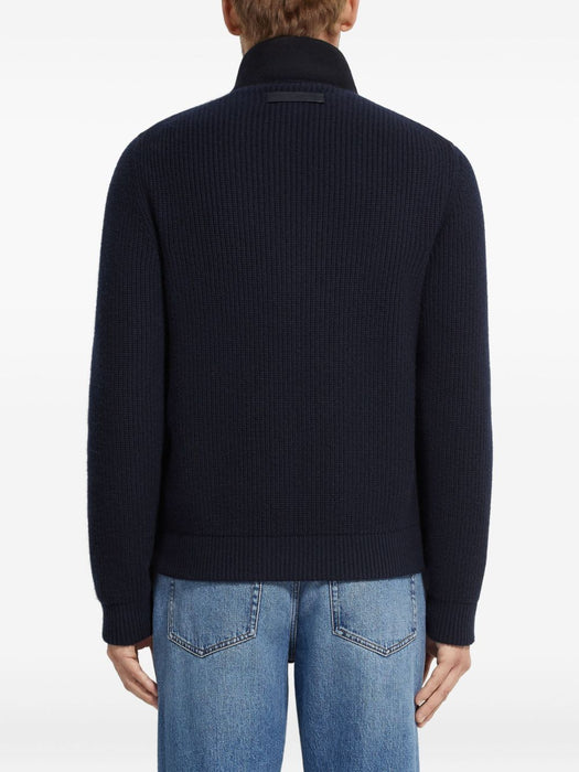panelled zip-up cardigan UGK30A2 GCT157B09 ZEGNA 