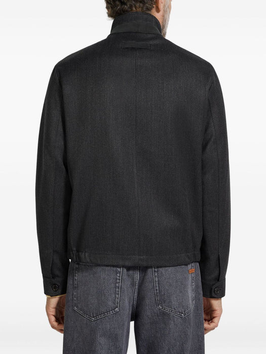 high-neck wool jacket UGT26A2 G154K98 ZEGNA 