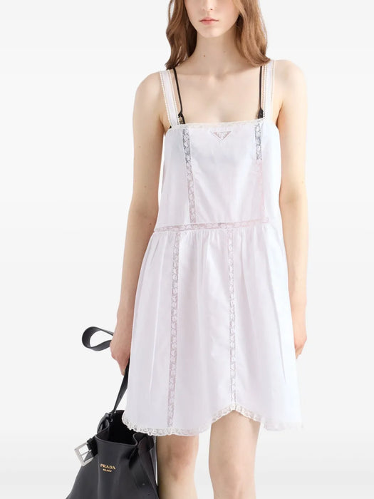 logo-embroidered mini dress P3P94R S OOO 160VF0009 PRADA 