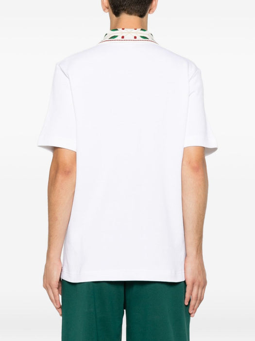 Logo-embroidered polo shirt M-PF26-JTP-499-01  CASABLANCA 
