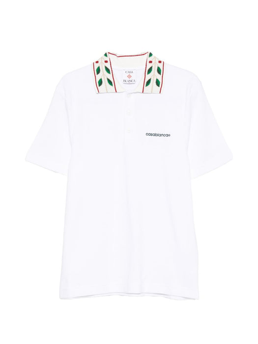 Logo-embroidered polo shirt M-PF26-JTP-499-01  CASABLANCA 