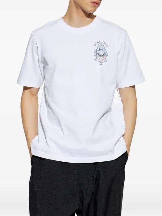 Hotel Emblem Short Sleeve T-Shirt M-PF26-JTS-001-01  CASABLANCA 