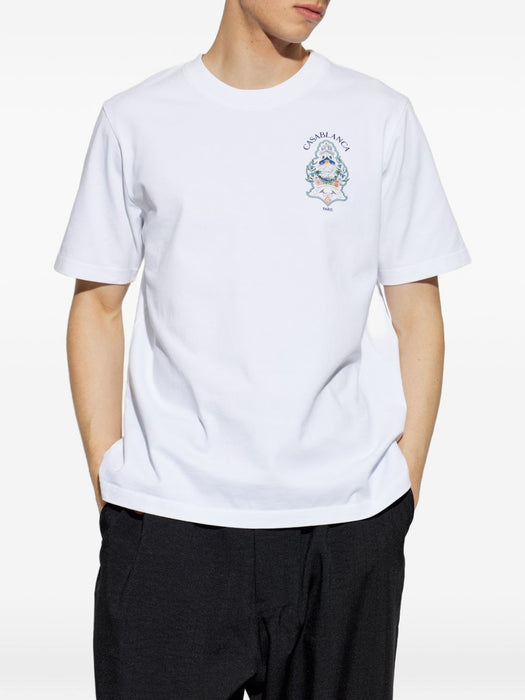 Hotel Emblem Short Sleeve T-Shirt M-PF26-JTS-001-01  CASABLANCA 
