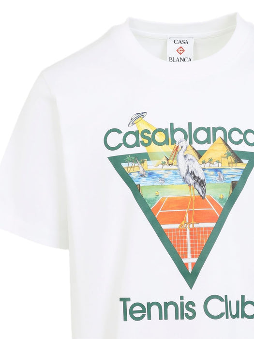 Tennis Club Icon Pyramid T-Shirt M-PF26-JTS-001-03  CASABLANCA 