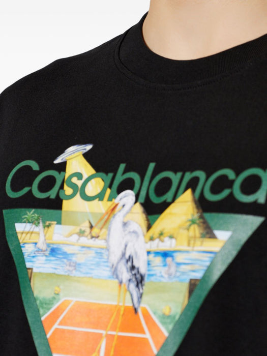 Tennis Club Pyramid T-Shirt M-PF26-JTS-001-19  CASABLANCA 