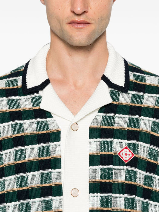 Check-pattern short-sleeve shirt M-PF26-KW-1425-01  CASABLANCA 