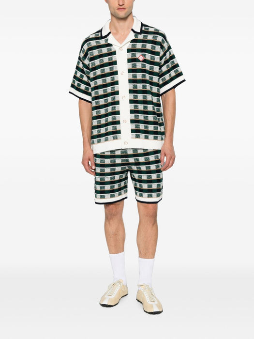 Check-pattern short-sleeve shirt M-PF26-KW-1425-01  CASABLANCA 