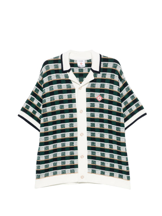 Check-pattern short-sleeve shirt M-PF26-KW-1425-01  CASABLANCA 