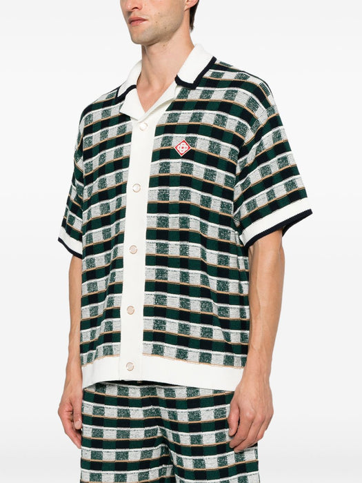 Check-pattern short-sleeve shirt M-PF26-KW-1425-01  CASABLANCA 