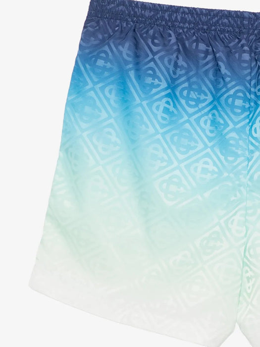 Blue & Green Gradient Jacquard Swim Shorts M-PF26-TR-224-01  CASABLANCA 