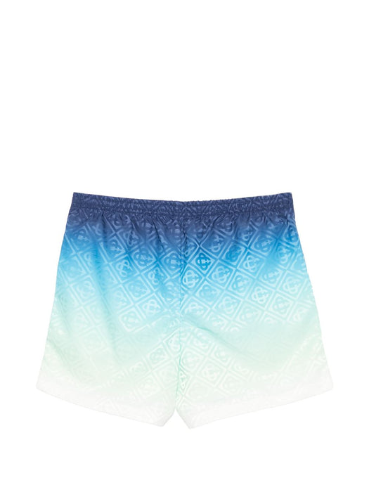 Blue & Green Gradient Jacquard Swim Shorts M-PF26-TR-224-01  CASABLANCA 