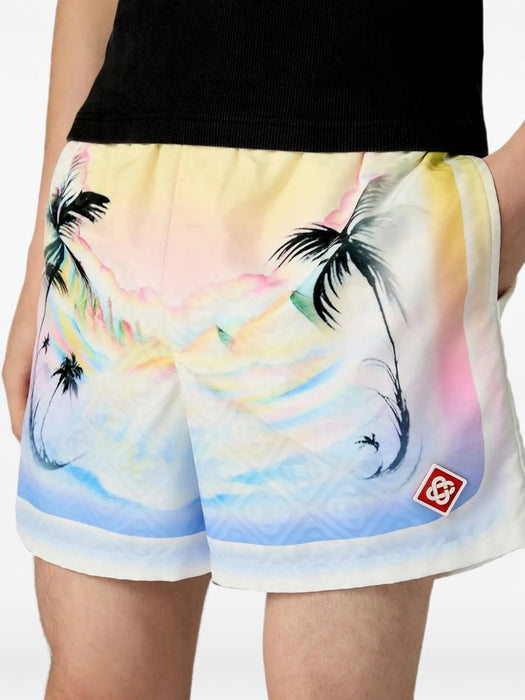 Multicolour Airspray Jacquard Swim Shorts M-PF26-TR-224-03  CASABLANCA 