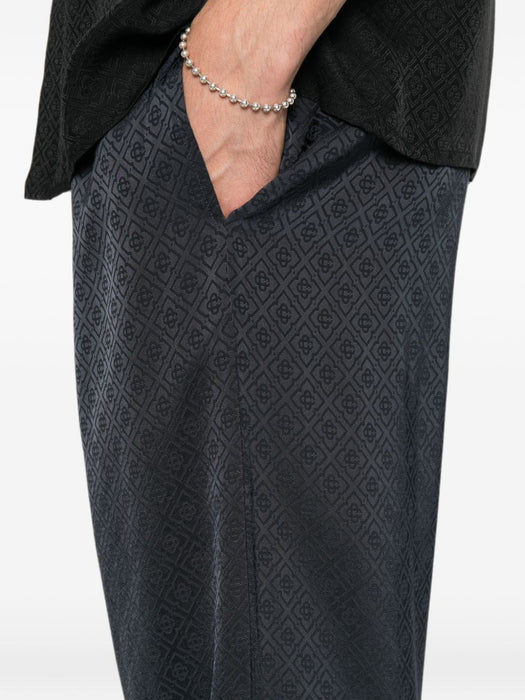 Monogram silk trousers M-PF26-TR-480-01  CASABLANCA 