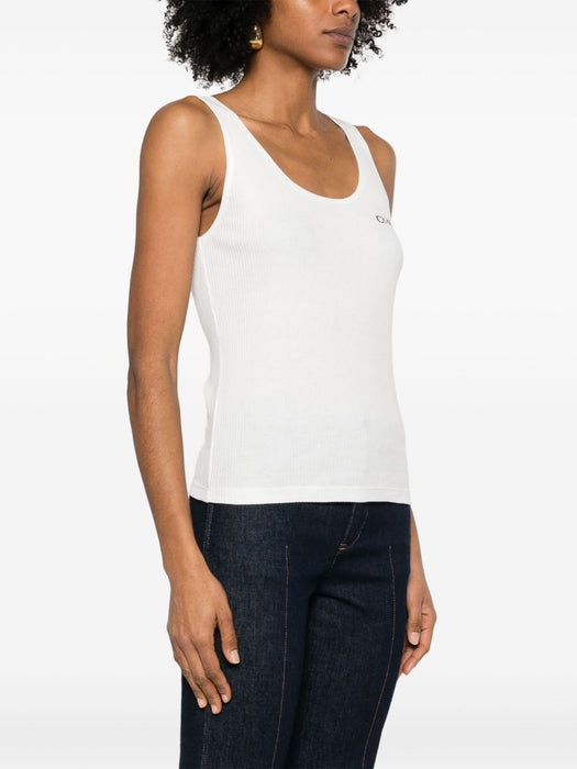 Logo tank top in jersey CH25SJH12180 101 CHLOÉ 