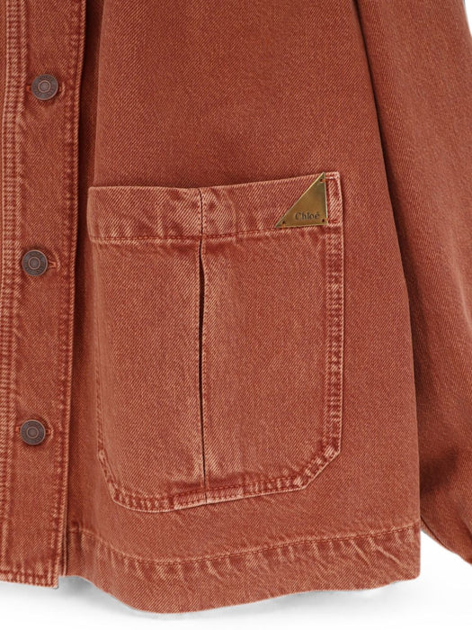 High-neck gathered Jacket CH26ADV09255 237 CHLOÉ 