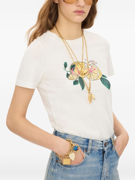 Crew-neck logo T-shirt in cotton jersey CH26AJH08981 107 CHLOÉ 