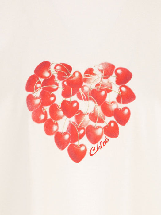 Cherry-print T-shirt CH26AJH41880 107 CHLOÉ 