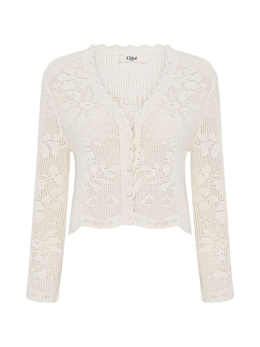 Cropped cardigan CH26AMC10850 101 CHLOÉ 
